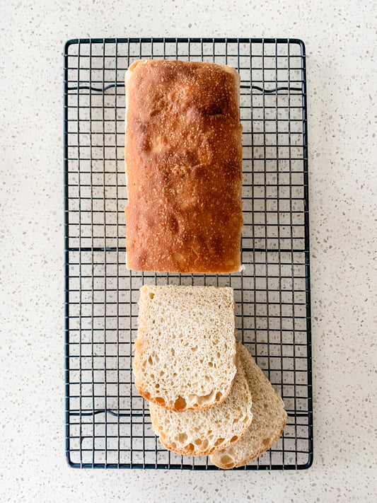 Basic White Spelt Sourdough Sandwich Loaf